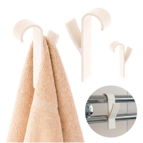 Haczyk na Grzejnik Łazienkowy – Praktyczny Wieszak na Ręczniki – Kremowy