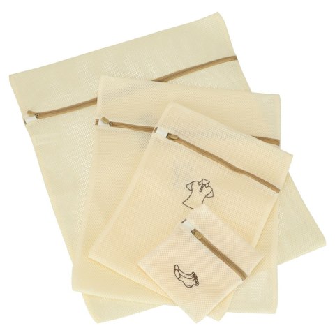 Komplet 6 Worków do Prania Bielizny i Delikatnych Ubrań – Zestaw Organizerów z Zamkiem