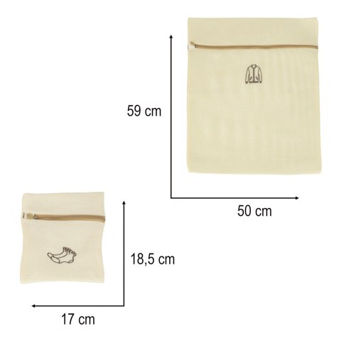 Komplet 6 Worków do Prania Bielizny i Delikatnych Ubrań – Zestaw Organizerów z Zamkiem