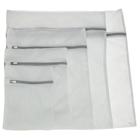 Zestaw 9 Worków do Prania Bielizny i Ubrań – Wytrzymałe Siatki z Zamkiem – Białe