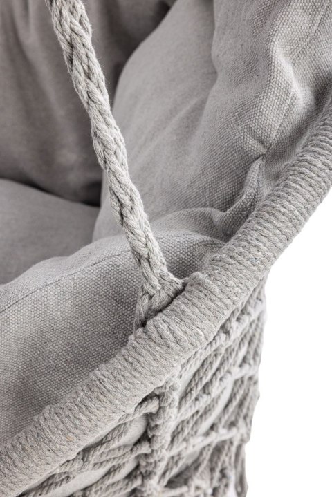 Huśtawka LUARO: Bocianie Gniazdo z Poduszką XXL – Szary 80cm – Twój Prywatny First Class do 150kg