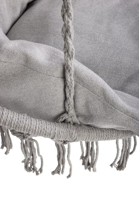 Huśtawka LUARO: Bocianie Gniazdo z Poduszką XXL – Szary 80cm – Twój Prywatny First Class do 150kg