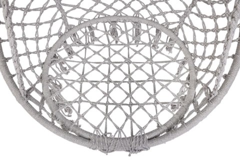 Huśtawka LUARO: Bocianie Gniazdo z Poduszką XXL – Szary 80cm – Twój Prywatny First Class do 150kg