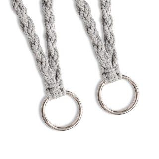 Huśtawka Ogrodowa Bocianie Gniazdo z Oparciem – Szary Fotel Wiszący 80cm – Max 150kg