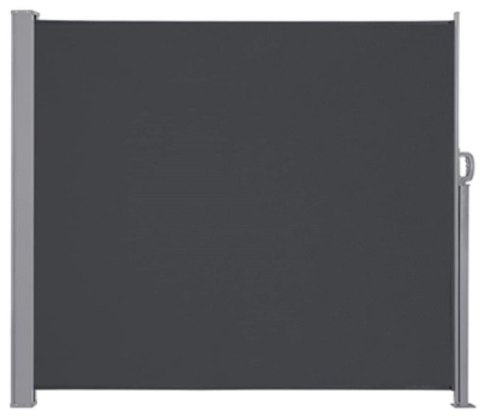 Markiza Boczna Tarasowa LUARO – Parawan Zwijany 160 x 300 cm – Szary Grafit