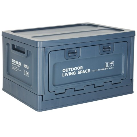 Wielofunkcyjny Organizer 25L – Składane Pudełko z Bocznym Dostępem do Domu i Auta – Granatowy