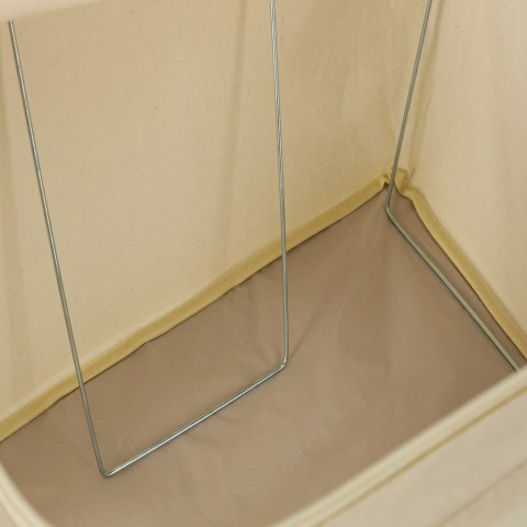 Organizer na Pościel, Ubrania, Zabawki 66L – Torba ze Stelażem i Okienkiem – Kremowy