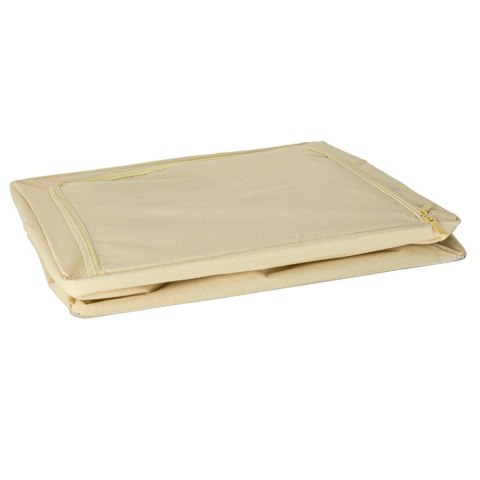 Organizer na Pościel, Ubrania, Zabawki 66L – Torba ze Stelażem i Okienkiem – Kremowy