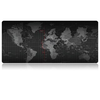 Duża Podkładka pod Mysz i Klawiaturę XXL – Mapa Świata – 40x90 cm