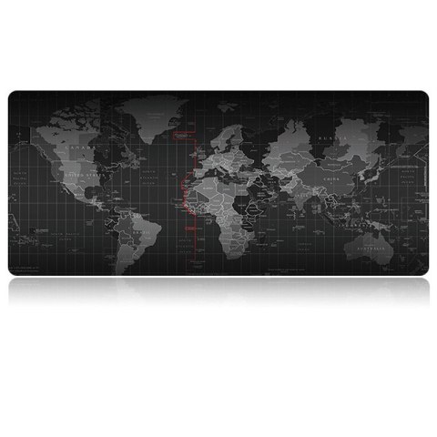 Duża Podkładka pod Mysz i Klawiaturę XXL – Mapa Świata – 40x90 cm