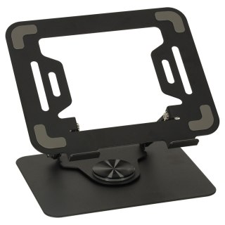 Obrotowa Podstawka pod Laptopa 360° – Ergonomiczny Stolik Regulowany – Czarny Metal