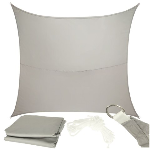 Żagiel Przeciwsłoneczny LUARO – Wodoodporny Prostokąt 4 x 3 {m} – Szary Grafit