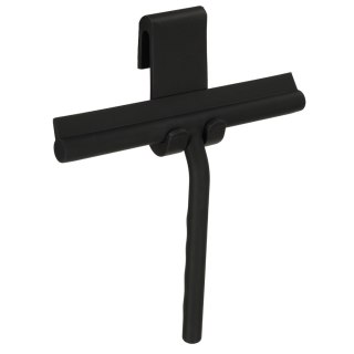 Silikonowa Ściągaczka do Wody i Pary – Czarna – Do Kabin Prysznicowych, Szyb i Luster