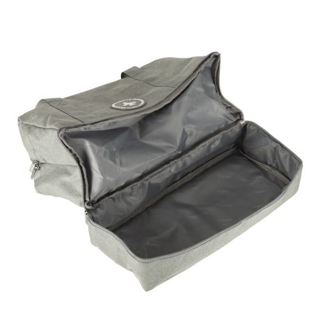 Torba Podróżna Bagaż Podręczny do Samolotu – 39 x 18 x 30 cm – Szara z Dolną Komorą