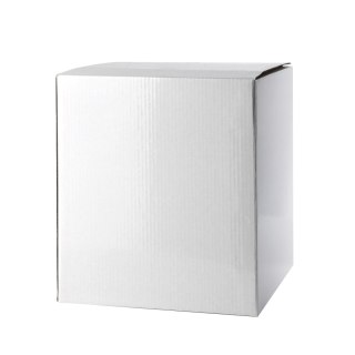 Doniczka Ceramiczna AVA GOLD 18x23 cm na Stojaku – Biała Osłonka w Złotą Kratkę