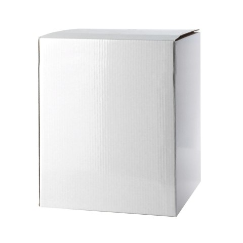 Duża Doniczka Ceramiczna AVA GOLD 20x23 cm na Stojaku – Biała Osłonka w Złotą Kratkę