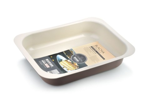 Blacha Prostokątna 29x22 cm COOKINI Caffe Creme – Tłoczona Forma Non-Stick do Pieczenia