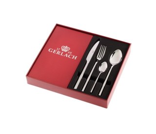 Ekskluzywny Komplet Sztućców Gerlach AMBIENTE 24 el. dla 6 Osób – Stal 18/10, Pudełko