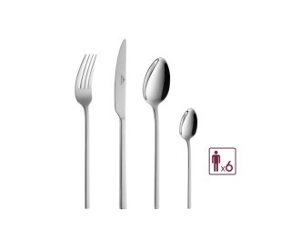 Ekskluzywny Komplet Sztućców Gerlach AMBIENTE 24 el. dla 6 Osób – Stal 18/10, Pudełko