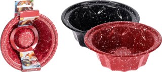 Zestaw 2 Mini Form do Pieczenia 12 cm – Okrągłe Blachy do Tart i Ciast (Czerwona i Czarna)