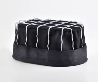 Owalny Koszyk Metalowy CASSIE 22x15x10 cm – Srebrny z Czarnym Wkładem