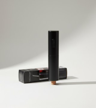 Nowoczesny Korkociąg Elektryczny Mondex – Bateryjny Otwieracz do Wina, Czarny Mat