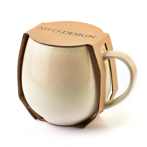 Ceramiczny Kubek LOTTA BARREL – Styl BOHO, Matowe Wykończenie 580ml