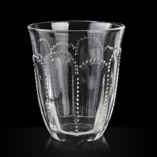 DAPHNE Komplet 4 Szklanek 340 ml – Tłoczone Szkło Sodowe