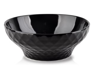 DIAMENT BLACK Miska Porcelanowa 17,5 cm – Czarny Diamentowy Wzór