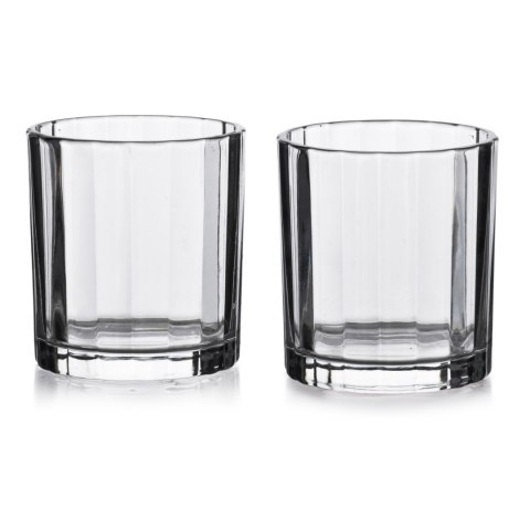 ELISE STRIPES Komplet 4 Szklanek 310 ml – Przezroczyste Szkło Sodowe