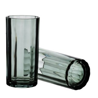 ELISE STRIPES Komplet 4 Szklanek Wysokich 360 ml – Zielone Szkło Sodowe