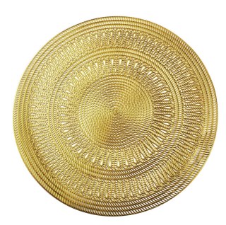 MANDY Mata Stołowa 38 cm – Złota Plecionka, Styl Modern