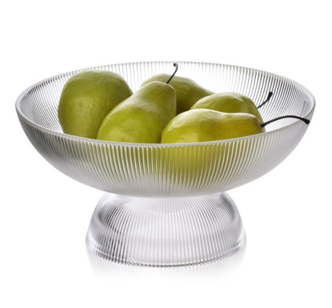 MODERN KITCHEN Patera szklana 1,8 L – Prążkowane Szkło (24,5 cm)