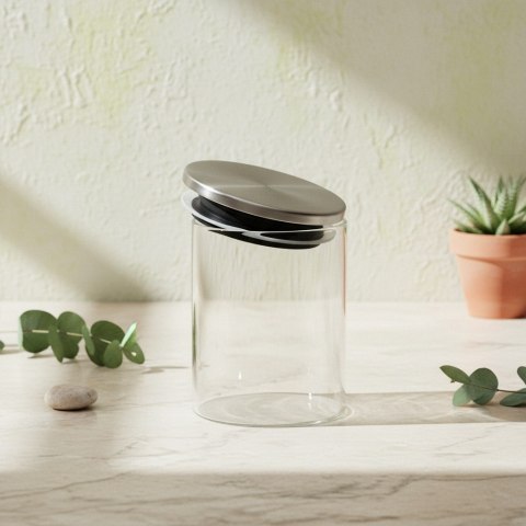 MODERN KITCHEN Słoik 7x7x8,5 cm – Szklany Pojemnik z Przykrywką