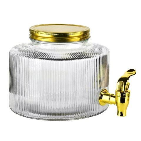 MODERN KITCHEN Słój z kranikiem 2 L – Szklany Dyspenser do Napojów