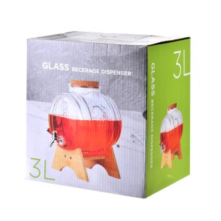 MODERN KITCHEN Słój z kranikiem 3 L na drewnianym stelażu – Allesken