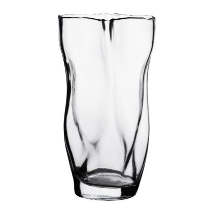 Wazon szklany SERENITE 15x13x28 cm – Mondex, Organiczny Kształt, Transparentny
