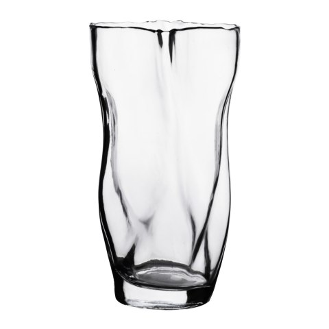 Wazon szklany SERENITE 15x13x28 cm – Mondex, Organiczny Kształt, Transparentny