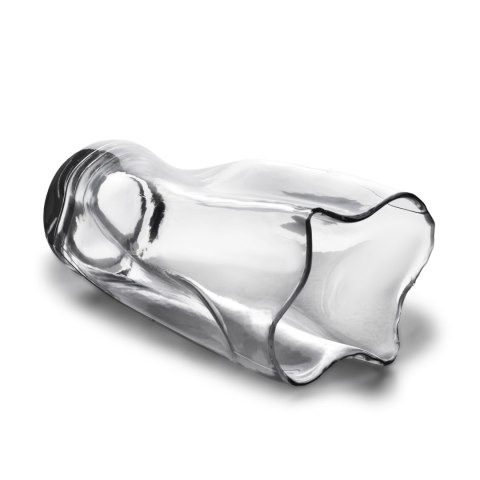 Wazon szklany SERENITE 15x13x28 cm – Mondex, Organiczny Kształt, Transparentny
