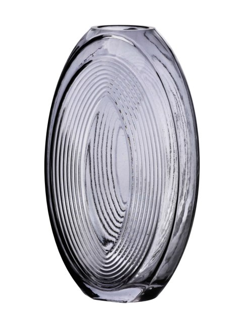 Wazon szklany SERENITE 16x9x26 cm – Mondex, Dymiony, Złote Łuski