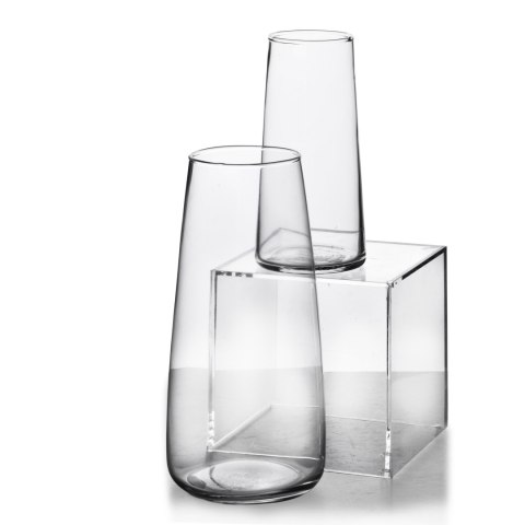 Wazon szklany SERENITE 5,5x7,5x15 cm – Mondex, Transparentny, Klasyczny
