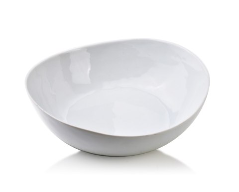 Porcelanowa Miska Salaterka BASIC 21 cm – Klasyczna Biała Misa na Sałatki i Przekąski