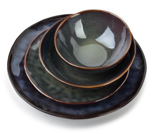 Ceramiczna Miska do Zupy BASIC NATURE 18,5 cm 510 ml – Wielobarwna, Styl Rzemieślniczy