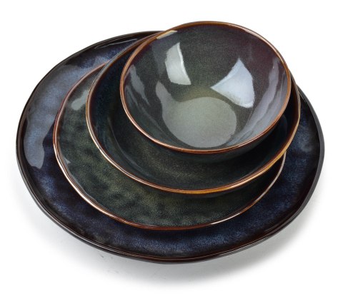 Ceramiczna Miska do Zupy BASIC NATURE 18,5 cm 510 ml – Wielobarwna, Styl Rzemieślniczy