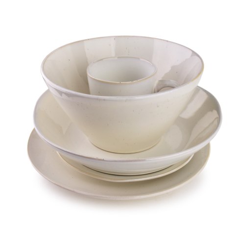 Miska BASIC NATURE 23 cm 1,9L – Duża Miska, Styl Rękodzielniczy