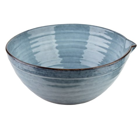 Miska Ceramiczna z Dziubkiem BASIC NATURE 25,5 cm 2,2L – Głęboki Błękit, Rzemieślnicza