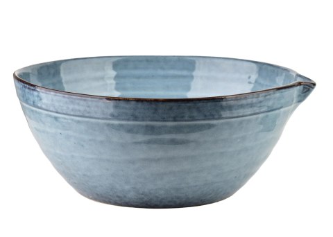 Miska Ceramiczna z Dziubkiem BASIC NATURE 25,5 cm 2,2L – Głęboki Błękit, Rzemieślnicza