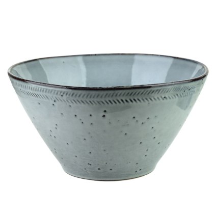 Ceramiczna Miska BASIC NATURE 23 cm 2L – Głęboki Granat, Styl Rzemieślniczy