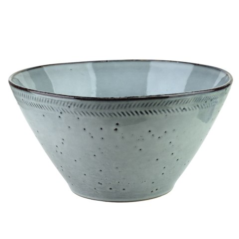 Ceramiczna Miska BASIC NATURE 23 cm 2L – Głęboki Granat, Styl Rzemieślniczy