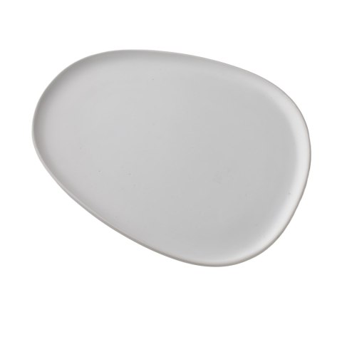 Półmisek Ceramiczny BASIC NATURE 26,5 cm – Biały Mat, Organiczna Forma